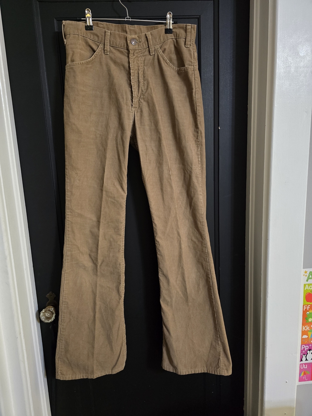 Levi's Women's Tan Corduroy Flare Pants